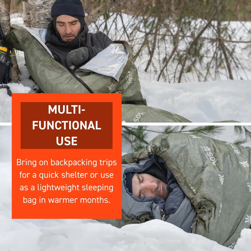 SOL Escape Bivvy with Hood - Emergency Preparedness Blanket -