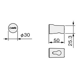 nasuta airdot (Air Dots) for Wall Foundation Mounting White X Gray KS – nrp022 – WGR