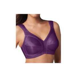 Playtex Women's 18 Hour Original Comfort Strap Wirefree Bra, Plum Majestic,40DD
