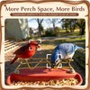 Feekoon Metal Perch Extender Compatible with Bird Buddy Bird Feeder
