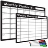 TMS Magnetic Whiteboard Planner Set | A4 Weekly & A3
