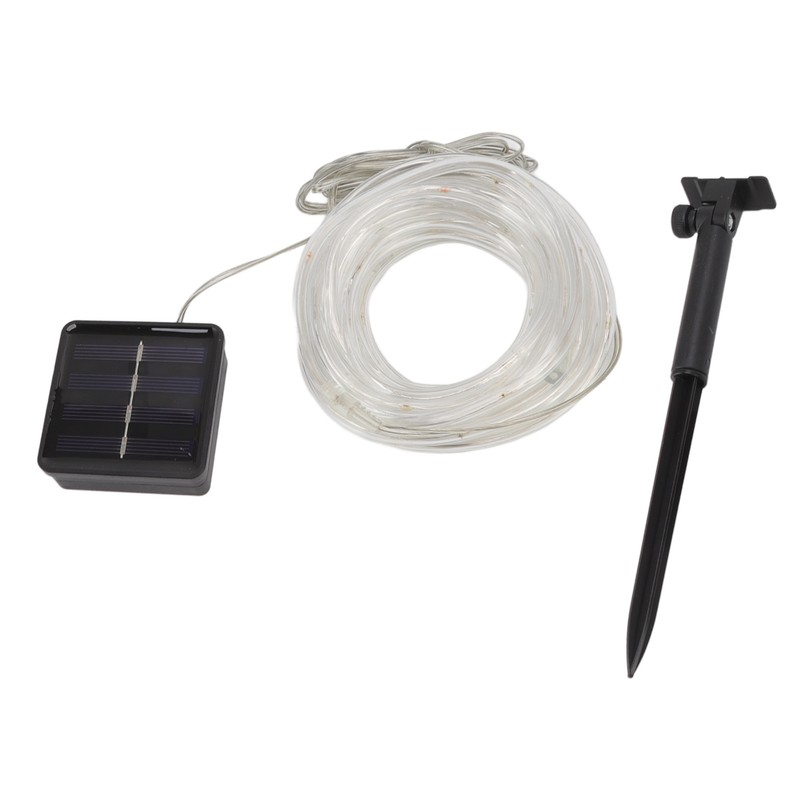 Solar Rope String Lights Waterproof Low Voltage LED Light Beads