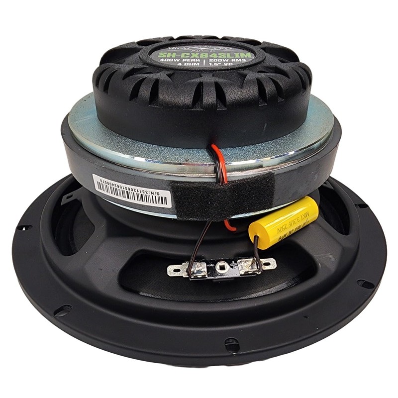 Sky High Car Audio 8" Slim Coaxial Speaker with Compression