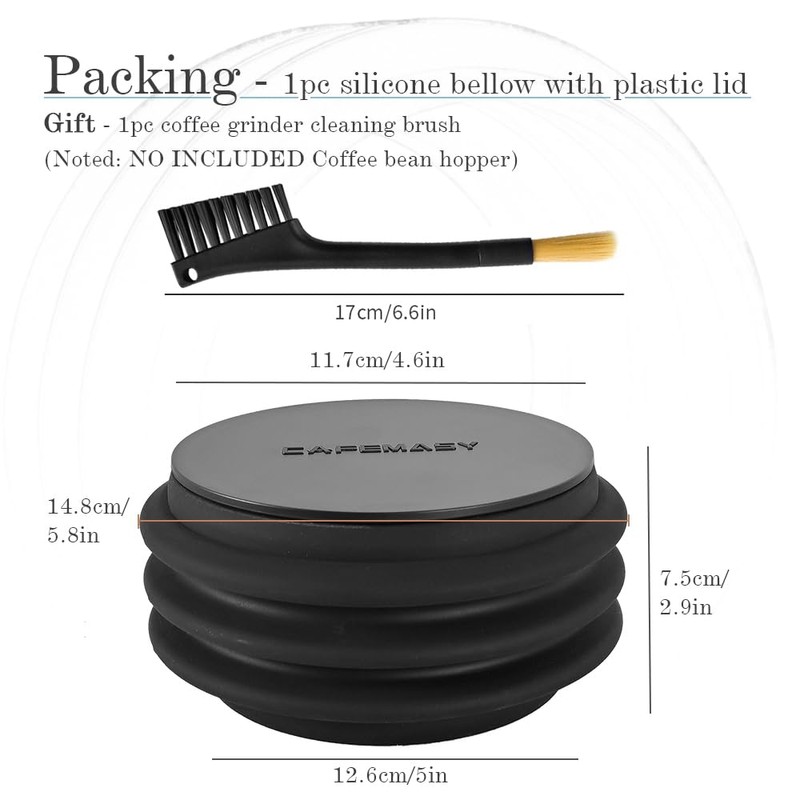 CAFEMASY Silicone Coffee Hopper Bellow Compatible for Baratza Encore ESP
