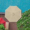 Jorohiker 9ft Patio Umbrella Replacement Canopy for 8 Ribs，Durable，Waterproof, UV-Resistant