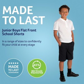 Trutex Boy's Pull on Shorts, Grey, 9 Years Manufacturer Size W26 L8.5 UK