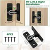 Barn Door Lock Hardware welltop 90 Degree Stainless Steel Latch