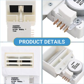 242303001 Refrigerator Damper Assembly, Air Damper Control Compatible with Frigidaire & Crosley, Replaces 3016452, AP5788340, PS8746718, EAP8746718, Fits DFH, FFE, FFH, FFS, LFS Model