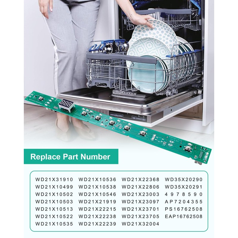 WD21X31910 WD21X23461 User Interface Control Board Fit for GE Dishwasher,