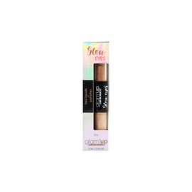 Glam'Up Paris Lidschatten Duo – flüssiger Lidschatten + Pailletten – Nr. 04 – goldfarben