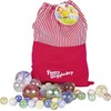 My marbles bag with 50 marbles, Peggy Diggledey: Diameter: 1.6