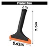 Car Flexible Silicone Squeegee, 5.9" Blade and 7.5" Long Handle