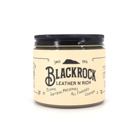 Blackrock Leather N Rich 16 oz Leather Cleaner & Conditioner, Premium 2-in-1 Care, Made in USA – Leather Balm for use on Furniture, Car Interiors, Saddles & Horse Tack, Shoes, Bags, and Jackets