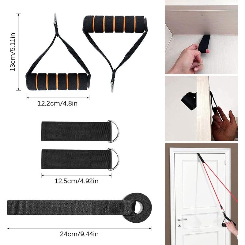 AnnuoYi Exercise Resistance Bands，Resistance Bands Set，Polygon Resistance Bands with Latex