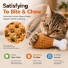 Zasle Handmade Crochet Cat Toy, Catnip & Crinkle Drumstick, 2
