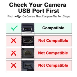 AGVEE 2 Pack 10ft Camera IFC-400PCU USB Data File Transfer AV Out Digital Cable Cord with Magnetic Ring for Canon Rebel EOS T1i to T7i, PowerShot/DSLR Cameras & Vixia Camcorders, Black