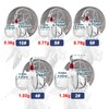 FishTrip Feathered Treble Hooks Fishing, 15Pcs Dressed Treble Hook Size