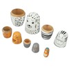 5Pcs Russian Nesting Dolls Hand Made Exquisite Wooden Animal Nesting