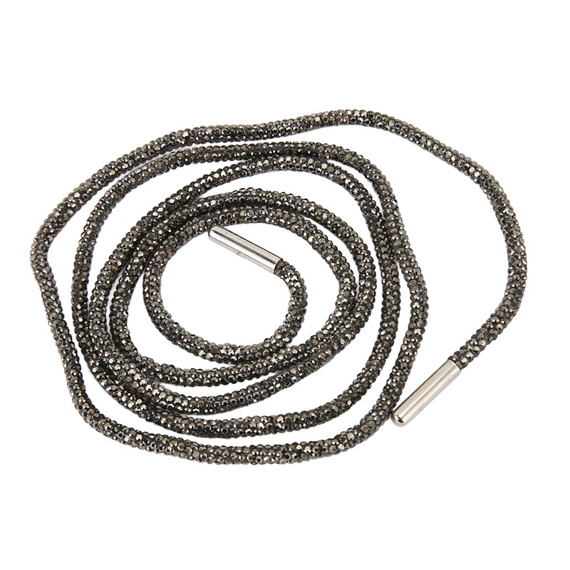 2pcs Rhinestone Shoe Laces Fashionable Shiny DIY Replacement Round Crystal