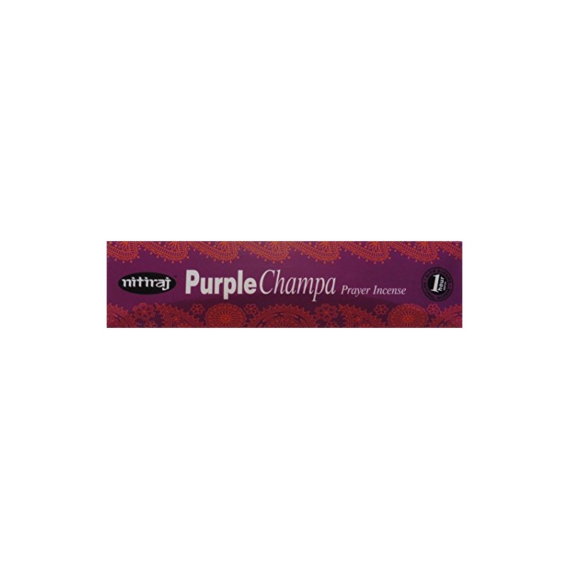 Nitiraj Purple Champa Natural Prayer Incense 25gm Single Packet