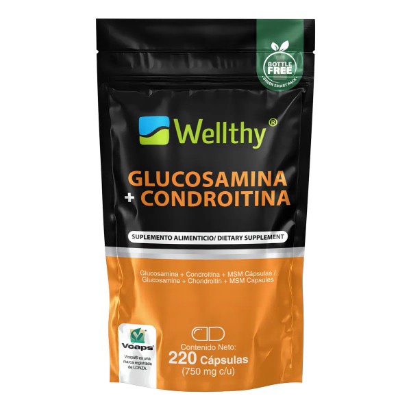 Glucosamina + Condroitina + Msm. 220 Cápsulas Bottle Free Sabor