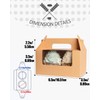 Gcardist Brown Cupcake Container Double Cupcake Stand Disposable 15 Double