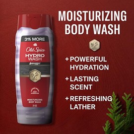Old Spice Body Wash for Men Moisturizing Hydro Wash, Swagger Scent, 21 oz, Two Pack