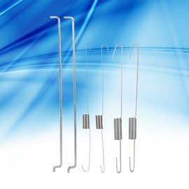 2 Sets Vergaser Feder, Federn Und Stäbe Drosselrückstellfeder Kit Metalldrosselrückstellfeder Drehzahlregler Hochstabile Verbindungsstange für GX140 GX160 GX200 5,5 PS 6,5 PS Motoren