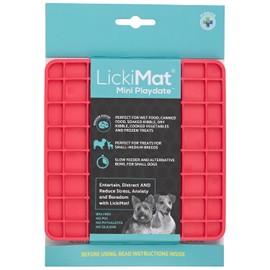 LickiMat Mini Classics – Interaktive Haustier-Futtermatte für Hunde, langsamer Feeder mit modernem Design, Bereicherung für Familienbindung und Angstlinderung