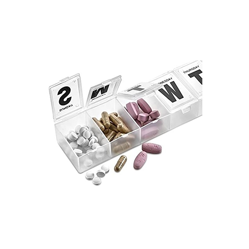 MEDca 7-Day Pill Organizer Weekly Pill Planner Pack of 2