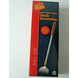 Just For Fun 2 in 1 Telescoping Back Scratcher Includes Massager New