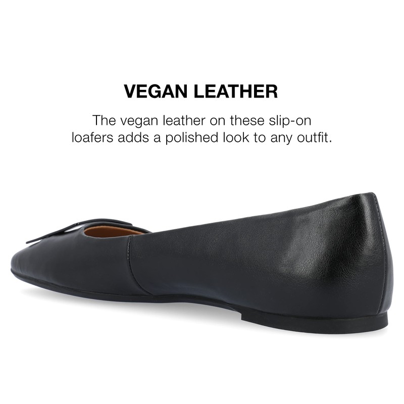 Journee Women's Comfort Foam Zimia Dress Flats Black, 8