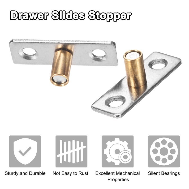 M METERXITY 4-Pack Roller Guide Sliding, 5.5mm/0.22" Dia Sliding Floor