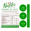 Nupki Harina de Coco orgánica (2 pack 400g c/u.). Ideal