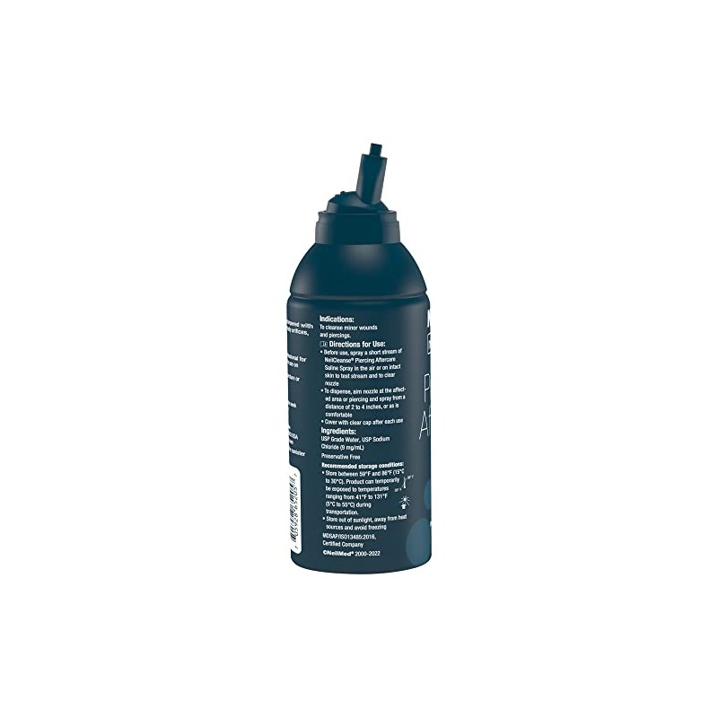 NeilMed NeilCleanse Piercing Aftercare, Fine Mist, 6 Fluid Ounce by