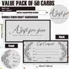 Spiareal 50 Pcs Blank Gift Certificates for Small Businesses 3.75