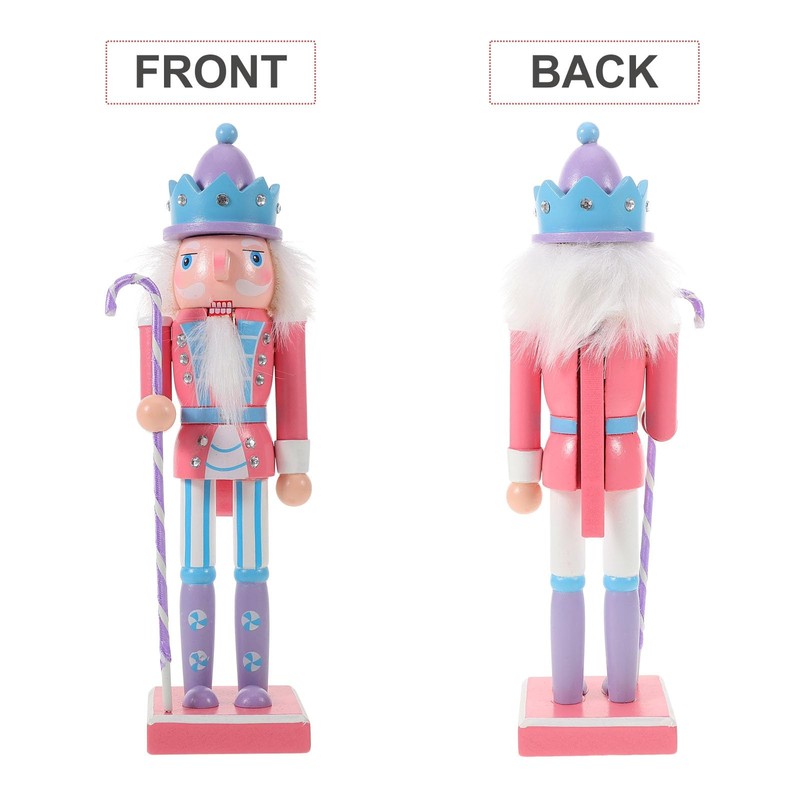 Gatuida Wooden Christmas Nutcracker Soldier: 25cm Figures Soldier Nutcracker Puppet