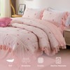 A Nice Night Rainbow Stripes & Bows Bedding Set,Ruffle 6
