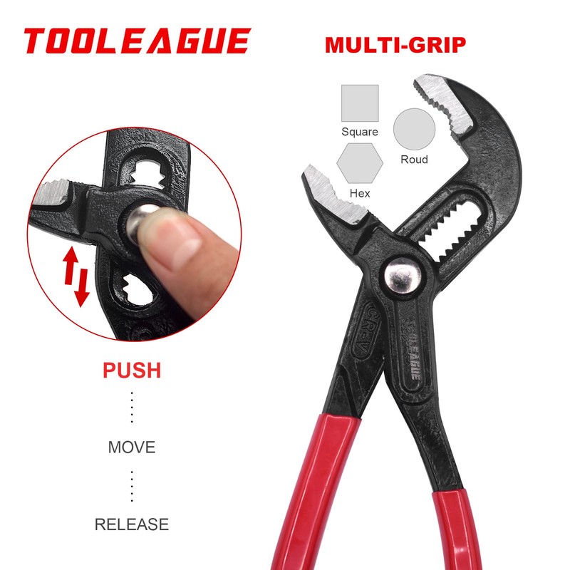 TOOLEAGUE Heavy Duty Water Pump Pliers, Large Plumbing Tool, 16-inch