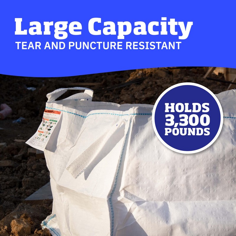 DURASACK Concrete Washout White Bag 130-Gallon Open Top Flat Bottom