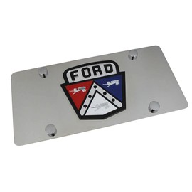 Eurosport Daytona Logo License Plate for Ford Ford Retro (Chrome)