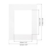 uxcell 4.9" x 6.9" Picture Mat, Core Bevel Cut Frame