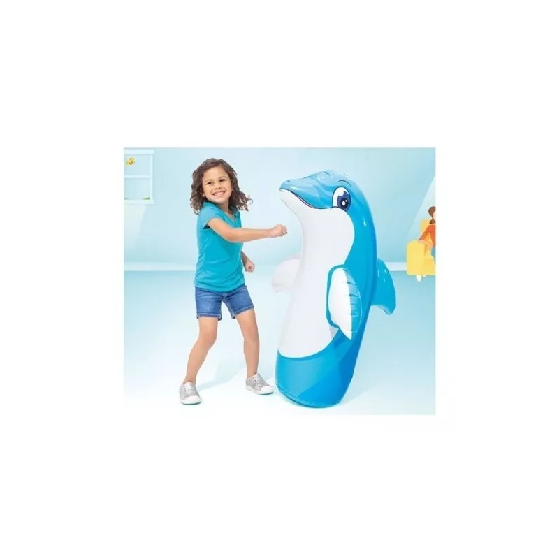 Intex Muñeco Inflable Delfín Punching Bag Intex Para Niño 97x61cm