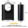 DELSWIN 4-Digit Combination Lock Outdoor Padlock - Heavy Duty Locker