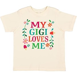 inktastic My Gigi Loves Me Girls Apparel Toddler T-Shirt 5-6 Natural 2c78e