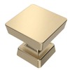 Amerdeco 10 Pack Brushed Gold Cabinet Knobs 1.2 Inch(30mm) Gold