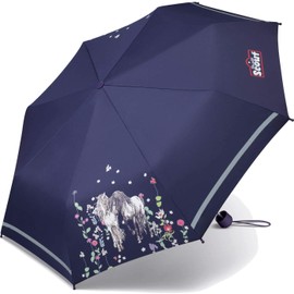 Scout Flower Horses Kinder Mädchen Schultaschenschirm Regenschirm Kinderschirm Schirm 10020, Violett