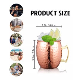 Baixi Moscow Mule 530ml Vaso Taza Cobre Coctelería Bartender Bar