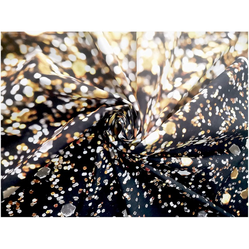 WOLADA 5x7FT Gold Backdrop Glitter Backdrop Gold Spots Bokeh Backdrop
