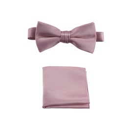 Tuxgear Mens Pretied Adjustable Bow Tie and Handkerchief Set, Rose Gold, Mens (Rose Gold, Mens)